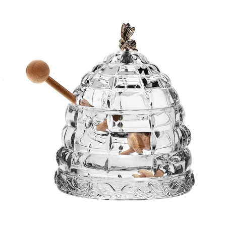 Honey Bee Recipient Miere din Cristal Bohemia 12 cm [4]