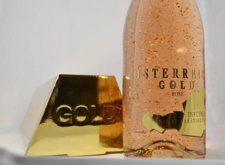 Cadou Rose Gold Luxury Şampanie - cu foiţă de aur 23 karate & Bomboane Geisha [6]