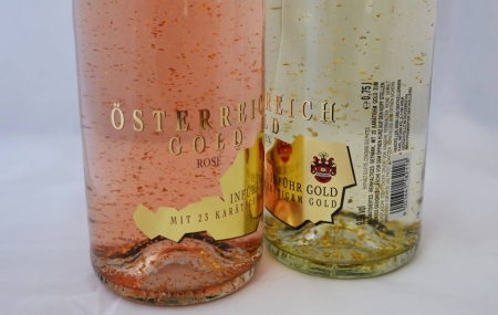 Cadou Rose Gold Luxury Şampanie - cu foiţă de aur 23 karate & Bomboane Geisha [7]