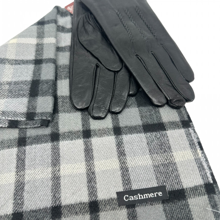Cadou Style Men Esarfa Casmir si Manusi Piele Naturala [1]