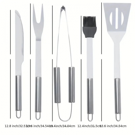 Set Professional BBQ 4 ustensile gratar [3]