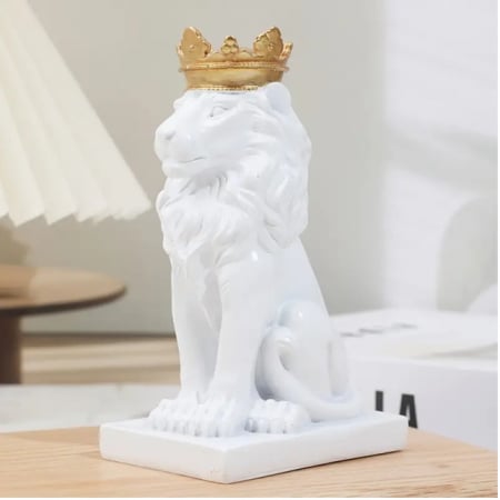 Cadou White Lion, 35 cm inaltime [0]