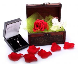 Cadou Angel of Love & Key Pendant Argint 925 [4]