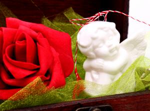 Cadou Angel of Love & Key Pendant Argint 925 [3]