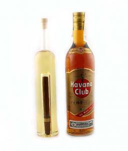 Cadou Havana Club Bottle & Cigar - Sticla Lucrata Manual [0]