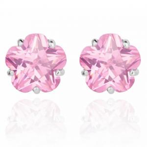 Cercei Borealy Sapphire Studs Flower Cut Pink [0]