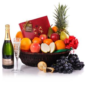 Cos Lux Sampanie Fructe si Ciocolata [0]