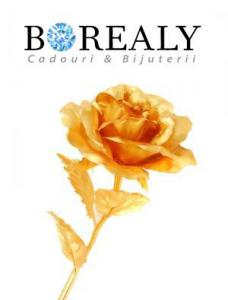 Set LOVE- Trandafir Aur 24k si Colier Mesaj in Cristal [2]