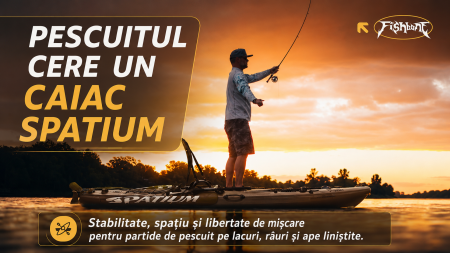 Caiac Gonflabil pentru Pescuit 2026 cu Scaun Rotativ 360°, Suporturi Lansete și Accesorii Incluse [2]