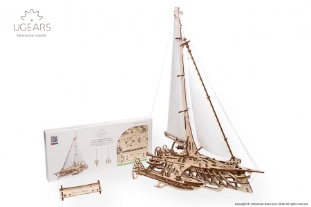 Barca Trimaran Puzzle 3D Mecanic [2]