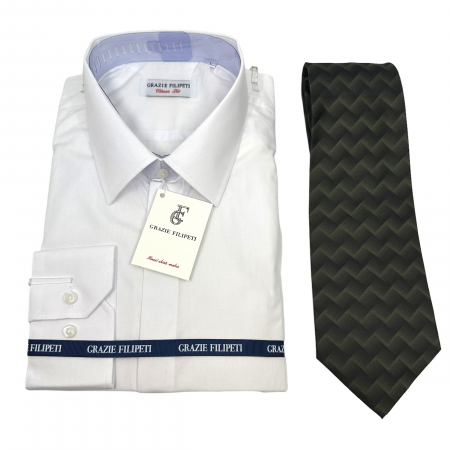 Camasa Barbati Grazie Filipetti + Cravata (toate marimile disponibile) [0]