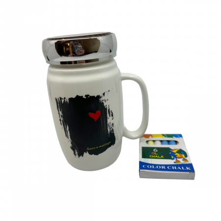 Cana ceramica Message cu capac cu inchidere ermetica [0]