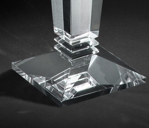 Sfesnic din cristal BASE QUADRA PICCOLO by Chinelli, made in Italy [2]