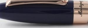 Fortuna Blue Rose Gold Fountain Pen by Montegrappa, Made in Italy [1]