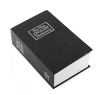 Seif Carte The New English Dictionary 18 cm x 11 cm & Cadou Carti de Joc Aurii [4]