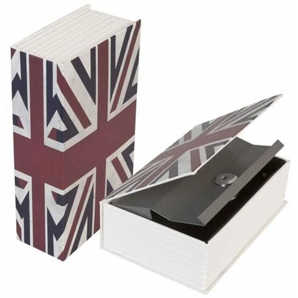 Cadouri pentru El – Idei Speciale pentru Bărbați Importanți - Carte Seif UK Flag, Big size: 24 x 15,5, 5,5 cm