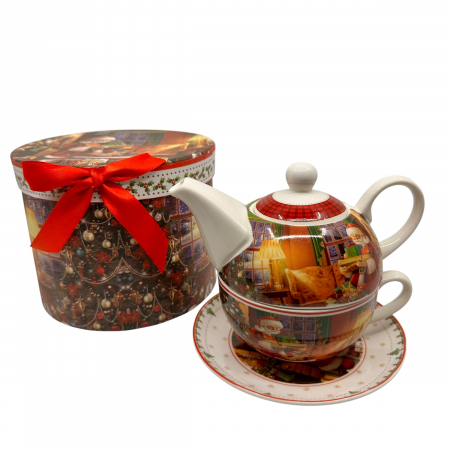 Cadou Craciun Ceainic cu ceașcă Craciun Santa Tea [2]