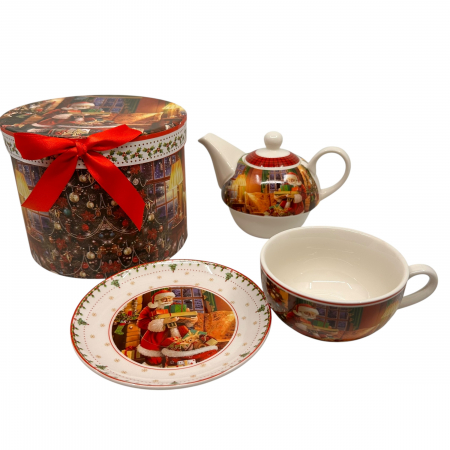 Cadou Craciun Ceainic cu ceașcă Craciun Santa Tea [3]