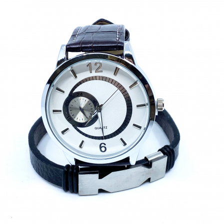 Ceas Gentleman & Bratara Piele [0]