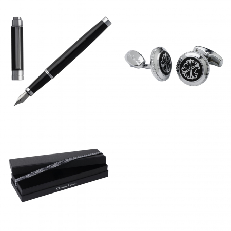 Set Black Executive Stilou si Butoni Christian Lacroix & Batista Matase Borealy [2]