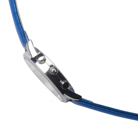 Ceas Chronograph Lady Bright Blue & Esarfa Matase [3]