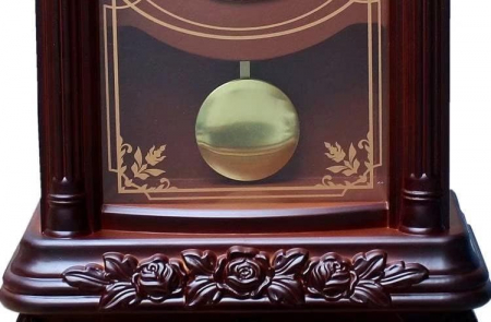 Ceas de Birou Elegant Brown cu pendul auriu [4]