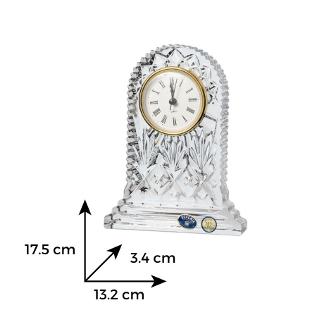 Ceas de masa din Cristal de BOHEMIA - 17,5 cm [1]