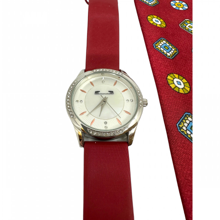 Ceas Mateo Ferari Red Passion & Esarfa Matase [1]