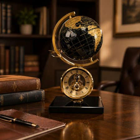 Ceas World Black - Gold Marble Luxury [4]