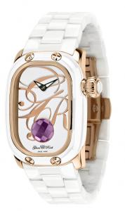 Ceas Rose Gold and White Enamel Glam Rock [0]