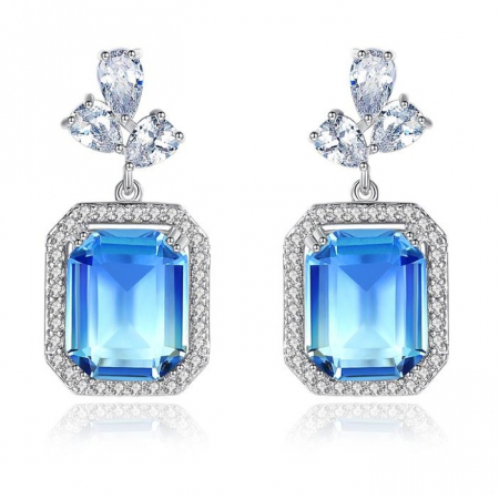 Bijuterii Botez - Cercei Blue Rainbow