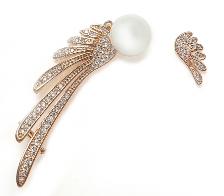 Cercei Borealy Asimetrical Wings Gold [0]