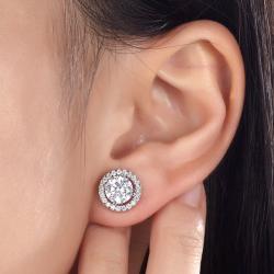 Cercei Borealy Argint Diamonds Halo One & Two [5]