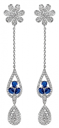 Cercei Crystal Drop Fine Blue [0]