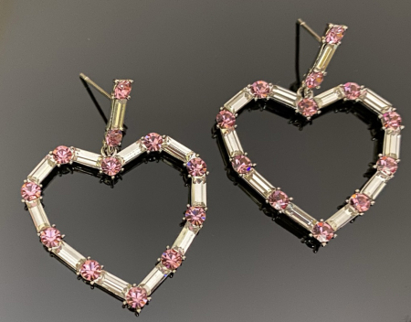 Cercei Fashion Heart Pink by Borealy [2]