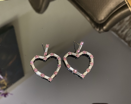 Cercei Fashion Heart Pink by Borealy [1]