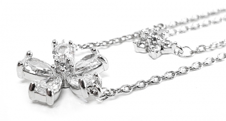 Set Colier si Cercei Flower Glam Bride [2]