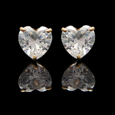 Cercei Sapphire Heart Gold [1]