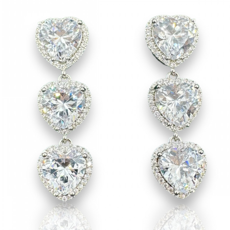 Cadouri de ziua indragostitilor - Cercei Sapphire Hearts