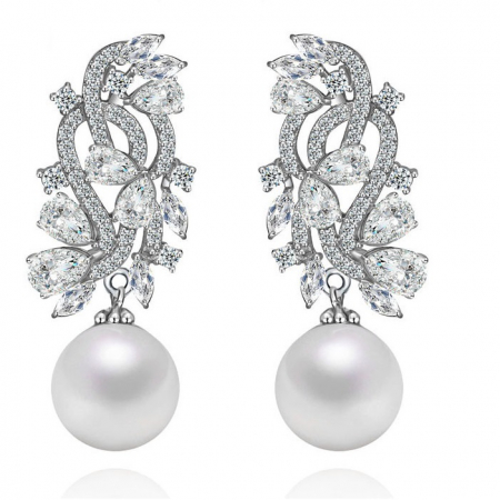 Noblesse Cercei Pearl Simulated Diamond [0]