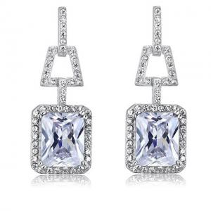 Cercei Borealy Argint 925 Simulated Diamonds 4 Carat [0]