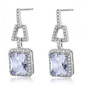 Cercei Borealy Argint 925 Simulated Diamonds 4 Carat [1]