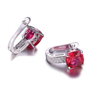 Cercei Borealy Argint 925 Rubin 4 carate Lady [3]