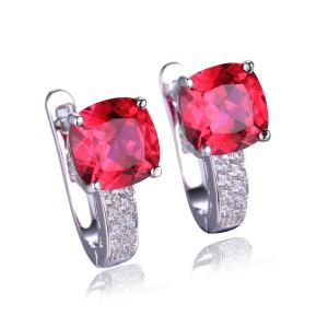 Cercei Borealy Argint 925 Rubin 4 carate Lady [0]
