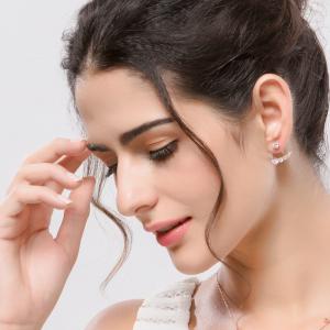 Cercei Borealy Jacket Asimetrical Pearl Zirconia [1]