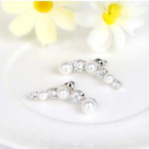 Cercei Borealy Studs Pearl Gold Plated [1]