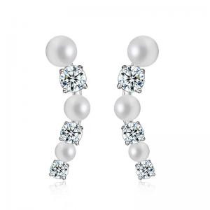 Cercei Borealy Studs Pearl Gold Plated [0]