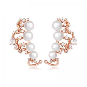 Cercei Borealy Vintage Love Pearl Gold Plated [0]