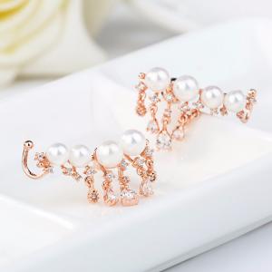 Cercei Borealy Vintage Love Pearl Gold Plated [1]