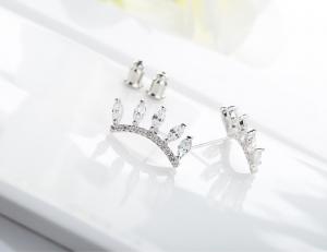 Cercei Crystal White Gold Plated [2]